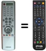 Comandament a distància equivalent Samsung LE40R86WDX/XEC