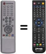 Comandament a distància equivalent Samsung LE26R41BX / /XEE