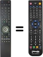 Comandament a distància equivalent Grundig VISION326 3931T 2