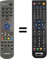 Comandament a distància equivalent Grundig SE8250 / 8PIP / DOLBY