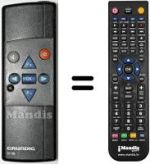 Comandament a distància equivalent Grundig T51-743EURO