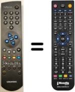 Comandament a distància equivalent Grundig ST84-899 DOLBY