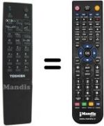 Comandament a distància equivalent Toshiba 175R9B