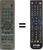 Comandament a distància equivalent Pioneer DVR433HS