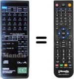 Comandament a distància equivalent Yamaha CDX-630E