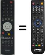 Comandament a distància equivalent Toshiba 42WL66Z