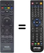 Comandament a distància equivalent Philips DVD-R5570H