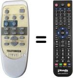Comandament a distància equivalent Telefunken TSP-610 REMOTE