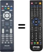 Comandament a distància equivalent Philips DVD-R3595H