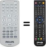 Comandament a distància equivalent Philips PET800