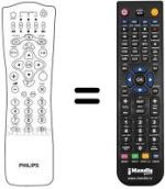 Comandament a distància equivalent Philips DSX7072