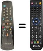 Comandament a distància equivalent Vestel DVB840CI