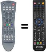 Comandament a distància equivalent Vestel STM300 HD