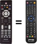 Comandament a distància equivalent Philips DVD-R3577H