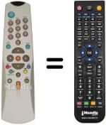 Comandament a distància equivalent Amstrad DVB-T830