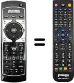 Comandament a distància equivalent Telesystem TS7510-HD