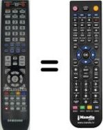 Comandament a distància equivalent Samsung DVD-SH897
