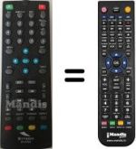 Comandament a distància equivalent SYTECH SY-3104 DVB-T