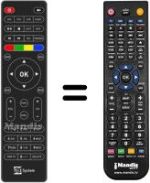 Comandament a distància equivalent Telesystem TSUP4K