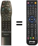 Comandament a distància equivalent Panasonic VEQ2017