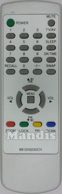 Comandament a distància per LG 6910V0230CH