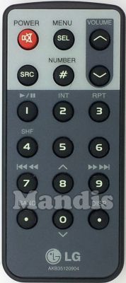 Comandament a distància original LG AKB35120904