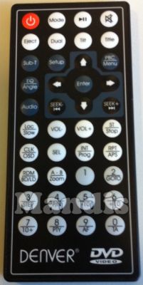 Comandament a distància original DENVER CAT130