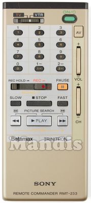 Comandament a distància original SONY RMT-233 (A6765646A)