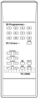 Comandament a dist&agrave;ncia original TELEVISO TC230D