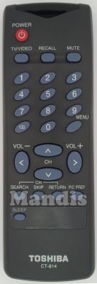 Comandament a distància original TOSHIBA CT-814