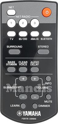 Comandament a distància original YAMAHA FSR76 (ZU846400)