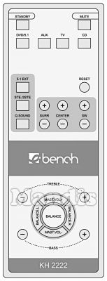 Comandament a dist&agrave;ncia original EBENCH KH 2222