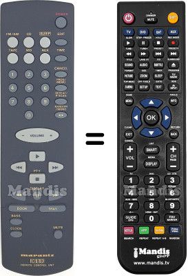 Comandament a distància equivalent RC2020CR