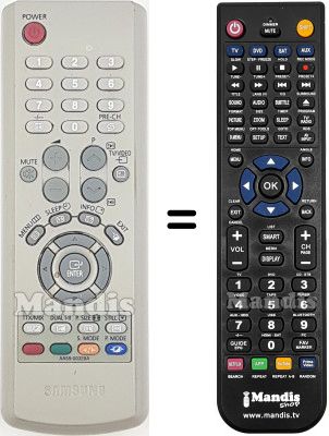 Comandament a distància equivalent Samsung AA5900328A