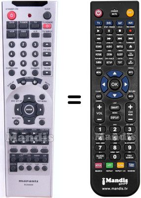 Comandament a distància equivalent RC2500ER