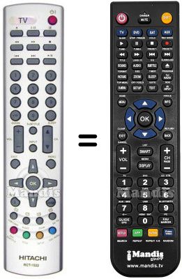 Comandament a distància equivalent Hitachi RCT-1522
