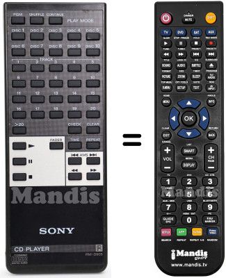 Comandament a distància equivalent RM-D905