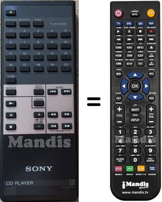 Comandament a distància equivalent Sony RM-D690