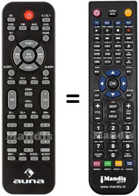 Comandament a dist&agrave;ncia equivalent Areal Elegance 5.1