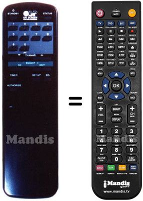 Comandament a dist&agrave;ncia equivalent Amstrad 340 OSP