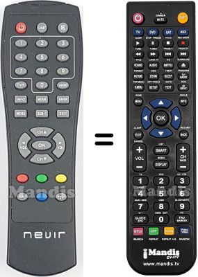 Comandament a distància equivalent REMCON2198