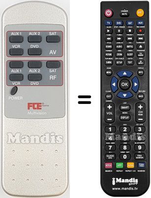 Comandament a dist&agrave;ncia equivalent REMCON2214