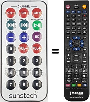 Comandament a distància equivalent REMCON2228