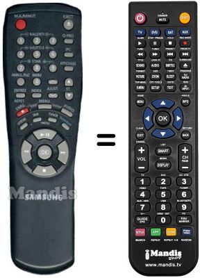 Comandament a dist&agrave;ncia equivalent 0001 B