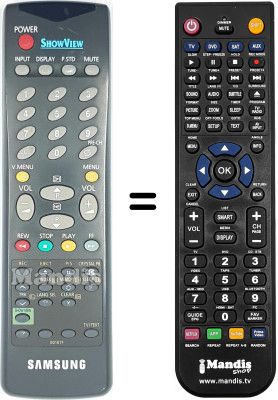 Comandament a distància equivalent Samsung 14 C3F3