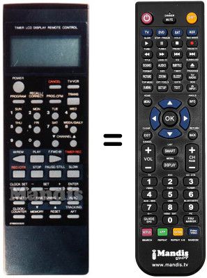 Comandament a dist&agrave;ncia equivalent 076G00O030