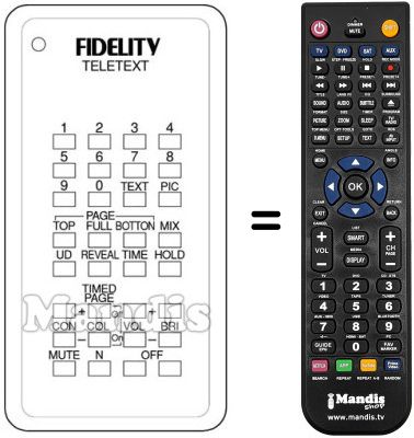 Comandament a distància equivalent 09193