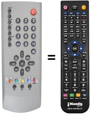 Comandament a distància equivalent Daewoo DLP 15B1 MW Comandament a distància equivalent Daewoo DLP 15B1 MW