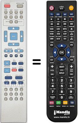 Comandament a dist&agrave;ncia equivalent RC 2521