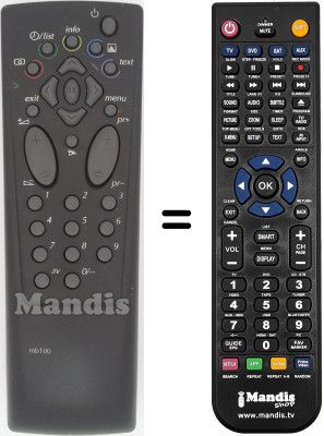 Comandament a dist&agrave;ncia equivalent Thomson 21 MT 10 E